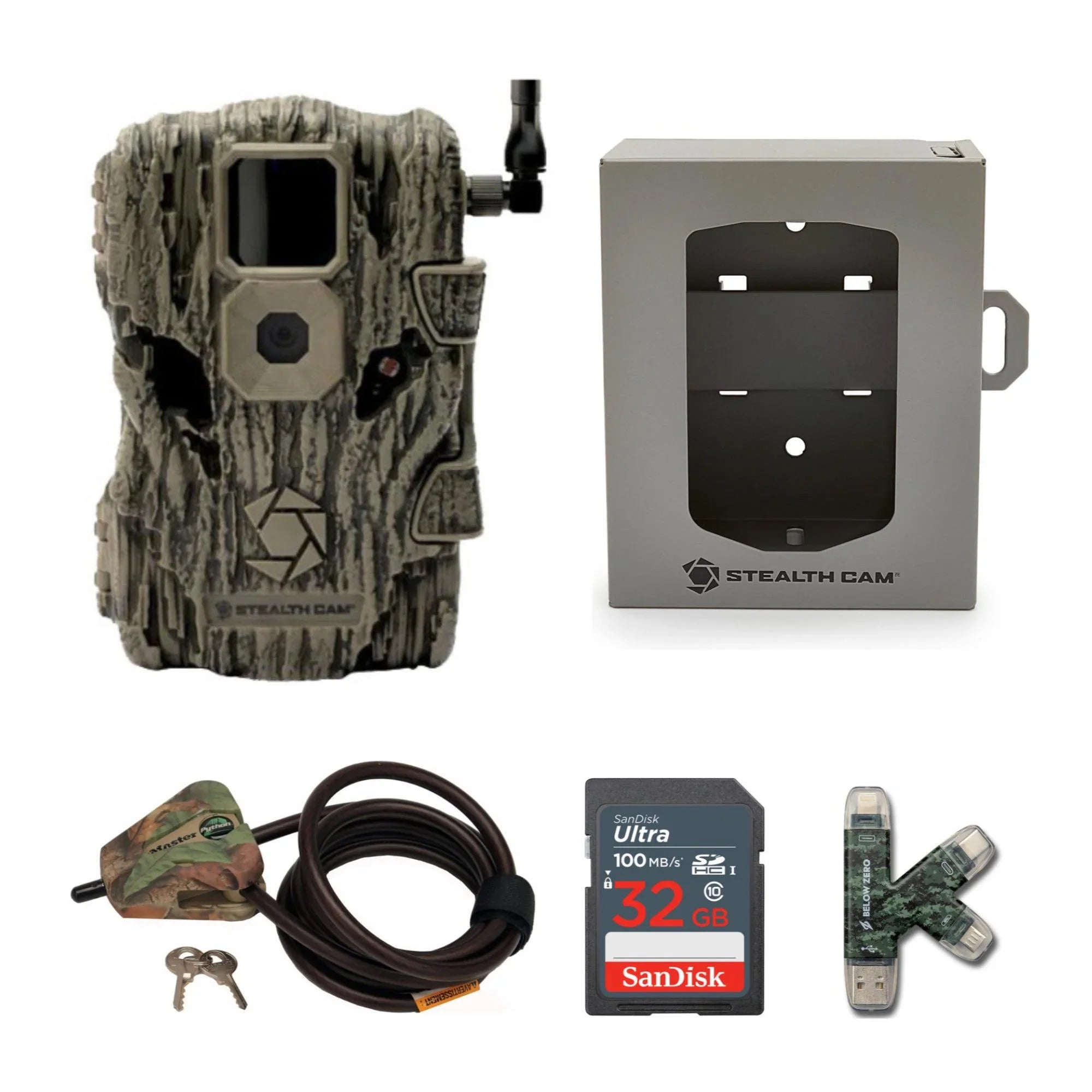 Sizetealth Cam Fusion X 26MP Trail Camera (AT&T) Sizeuper Sizeecurity Bundle