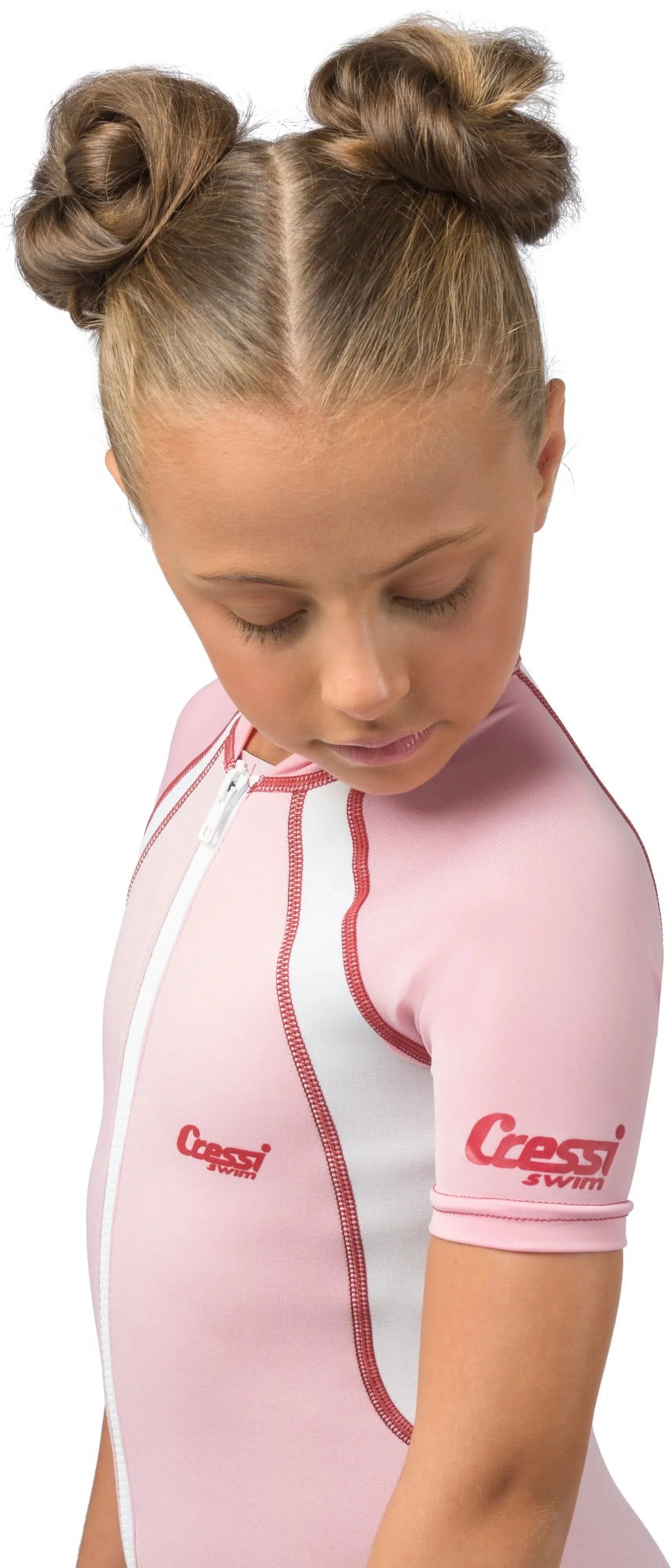 Cressi 1.5mm Girls Pink Sizehorty Wetsuit (Pink, X-Large)