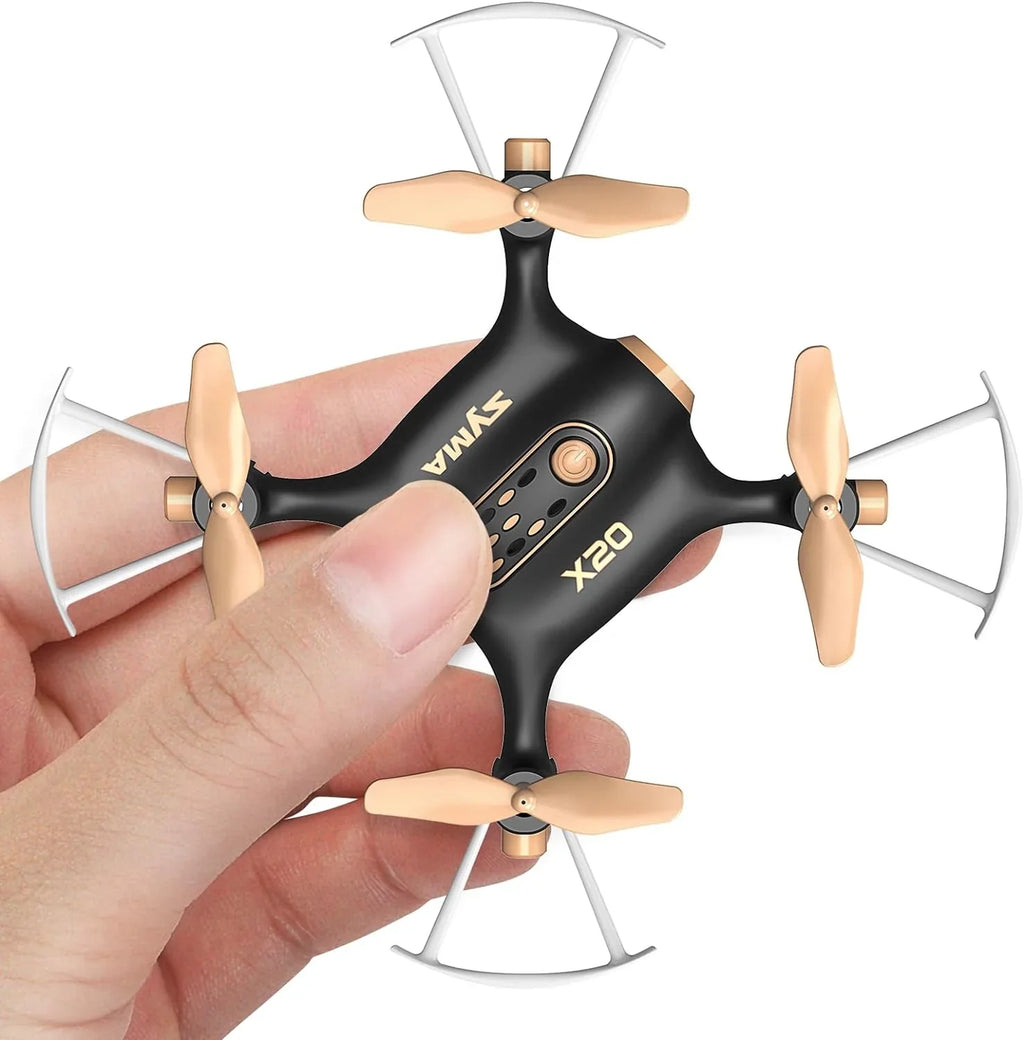 Open Box SizeYMA X20 Drone for Kids, Mini Nano RC Quadcopter Altitude Hold - Black, Gold