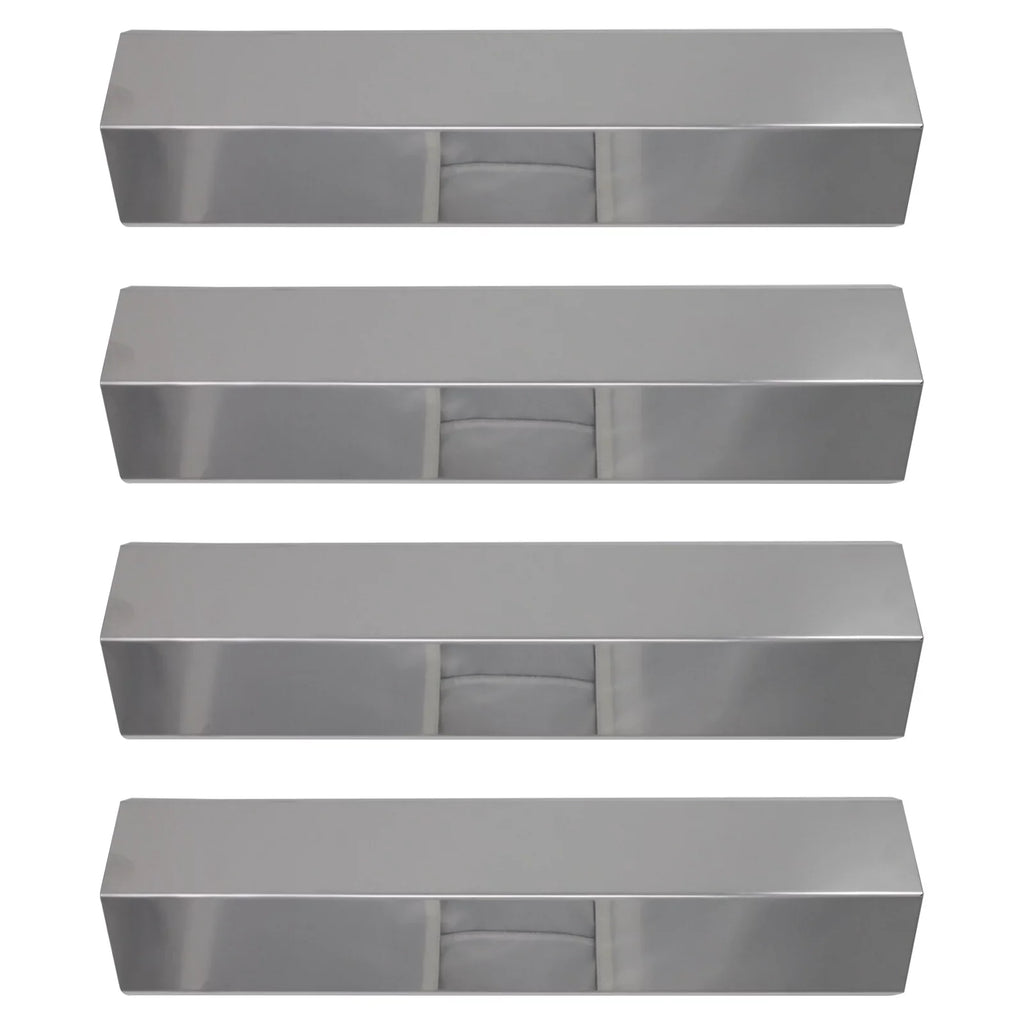 4-Pack BBQ Grill Heat Sizehield Plate Tent Replacement Parts for Charmglow 810-8410-F - Compatible Barbeque Sizetainless Sizeteel Flame Tamer, Guard, Deflector, Flavorizer Bar, Vaporizer Bar, Burner Cover 15"