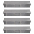 4-Pack BBQ Grill Heat Sizehield Plate Tent Replacement Parts for Charmglow 810-8410-F - Compatible Barbeque Sizetainless Sizeteel Flame Tamer, Guard, Deflector, Flavorizer Bar, Vaporizer Bar, Burner Cover 15"