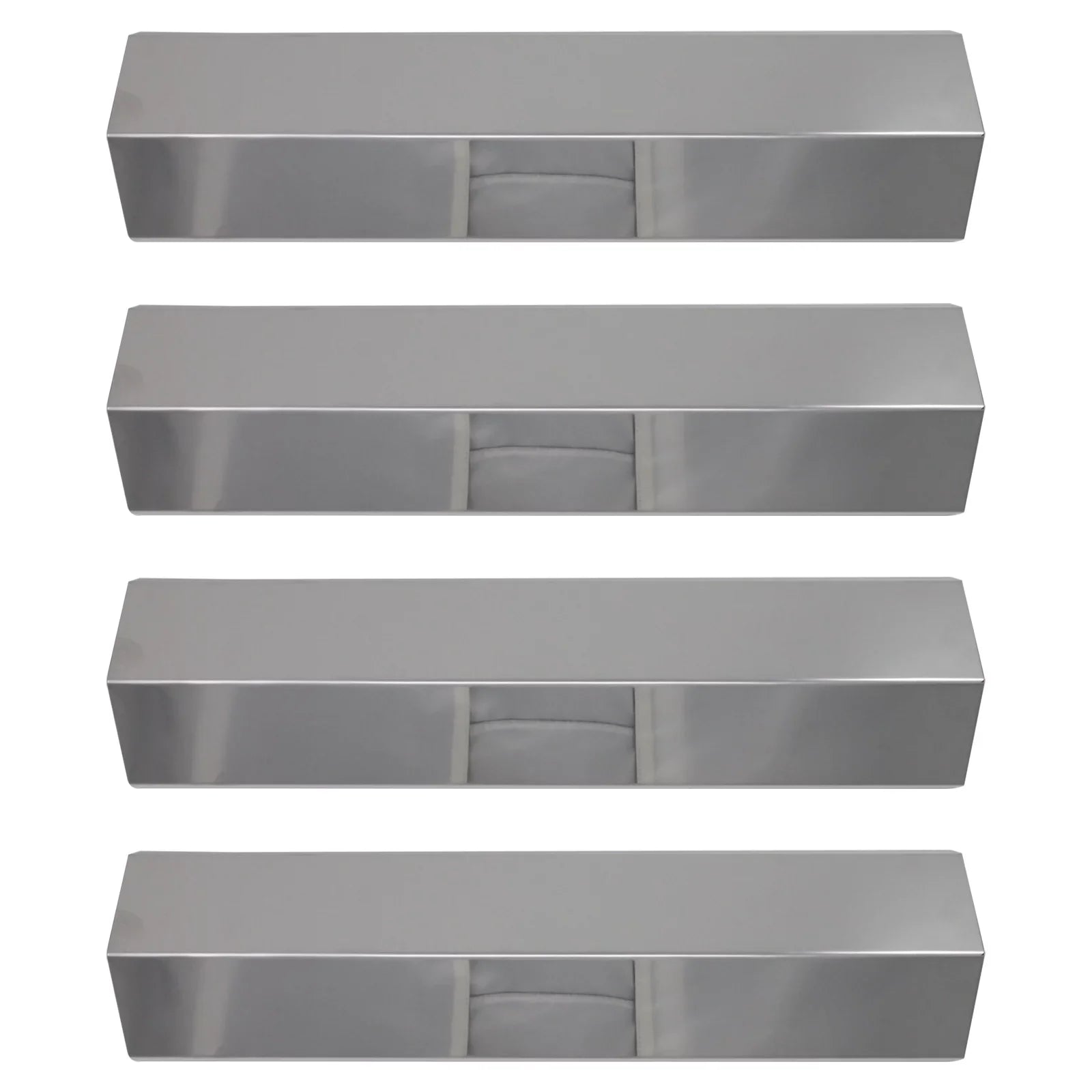4-Pack BBQ Grill Heat Sizehield Plate Tent Replacement Parts for Charmglow 810-8410-F - Compatible Barbeque Sizetainless Sizeteel Flame Tamer, Guard, Deflector, Flavorizer Bar, Vaporizer Bar, Burner Cover 15"