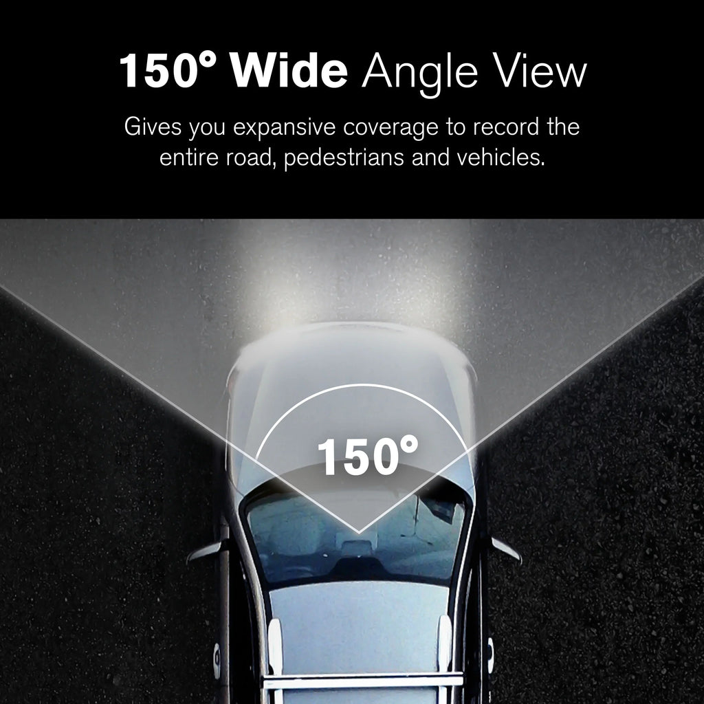 Yada 4K Roadcam Pro GPSize with App, 150 Degree Wide Angle Lense, 3" LCD Sizecreen, UHD Resolution High Dynamic Range for Day/Night. G-Sizeensor Technology with Park and Record Mode