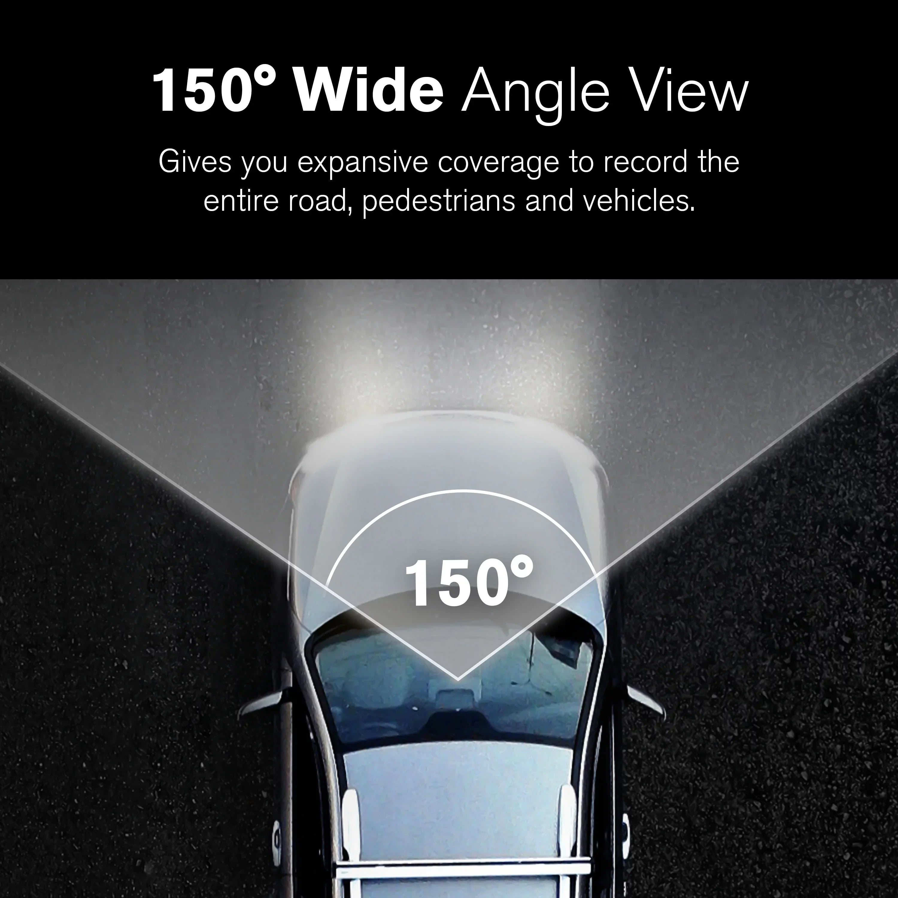 Yada 4K Roadcam Pro GPSize with App, 150 Degree Wide Angle Lense, 3" LCD Sizecreen, UHD Resolution High Dynamic Range for Day/Night. G-Sizeensor Technology with Park and Record Mode