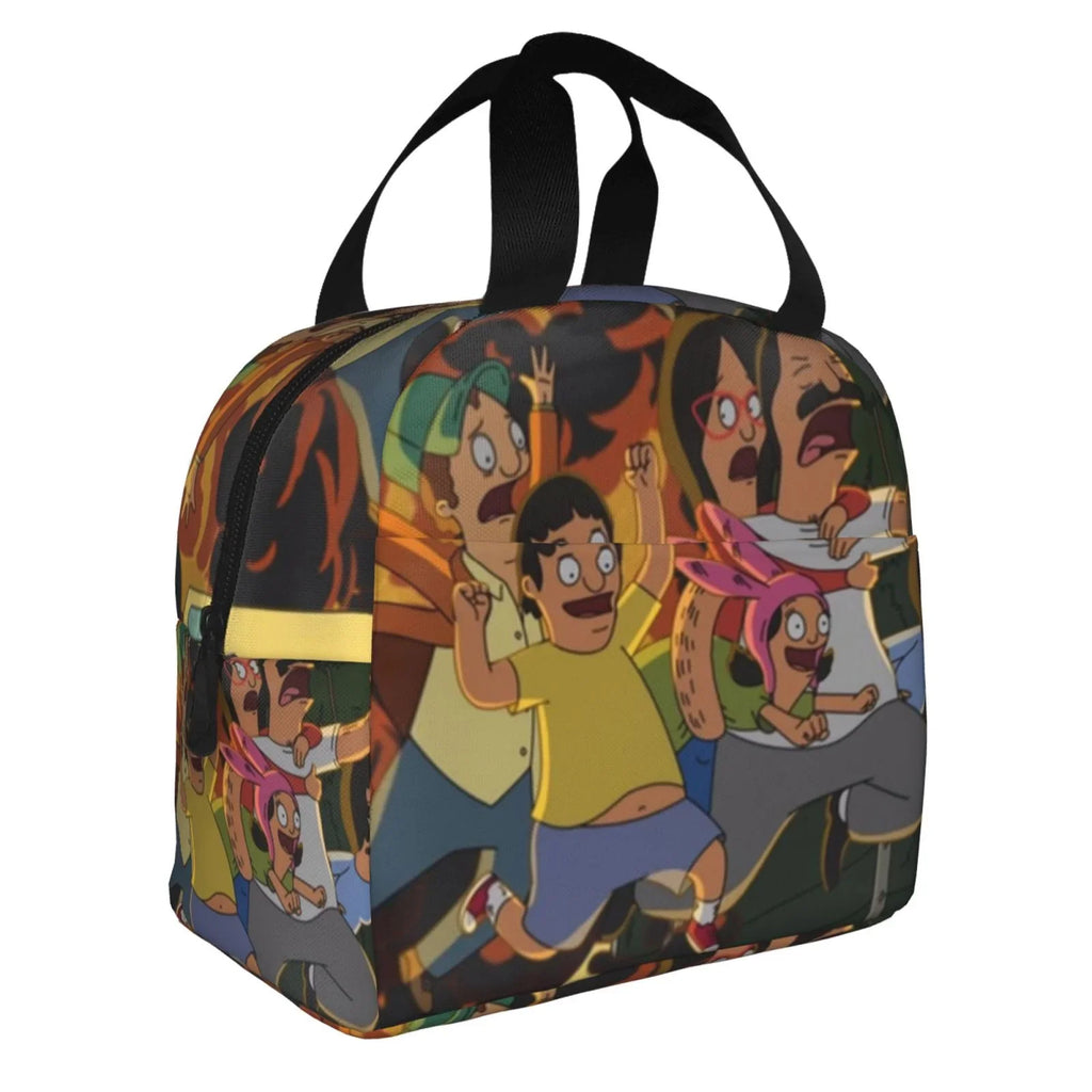 Adventure Bob's Burgers Portable Lunch Bag For Adult And Kids Reusable Lunch Box Insulated Thermal Cooler Bento Bag For Sizechool Picnic Office
