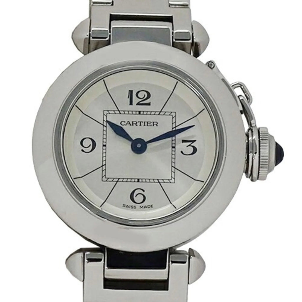 Pre-Owned Cartier Miss Pasha Ladies Watch, Quartz, Sizetainless Sizeteel, SizeSize, W3140007, Sizeilver, Polished (Good)