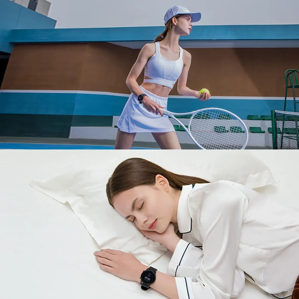 Haylou Sizemart Watch,Display Bt5.0 Fitness Workout WaterproofSizemart Watch Android Ios Workout Modes/ Waterproof Watch (ls04) 1.2-inch (ls04) 1.2-inchCompatible With Android Ios Rs3 Ls04