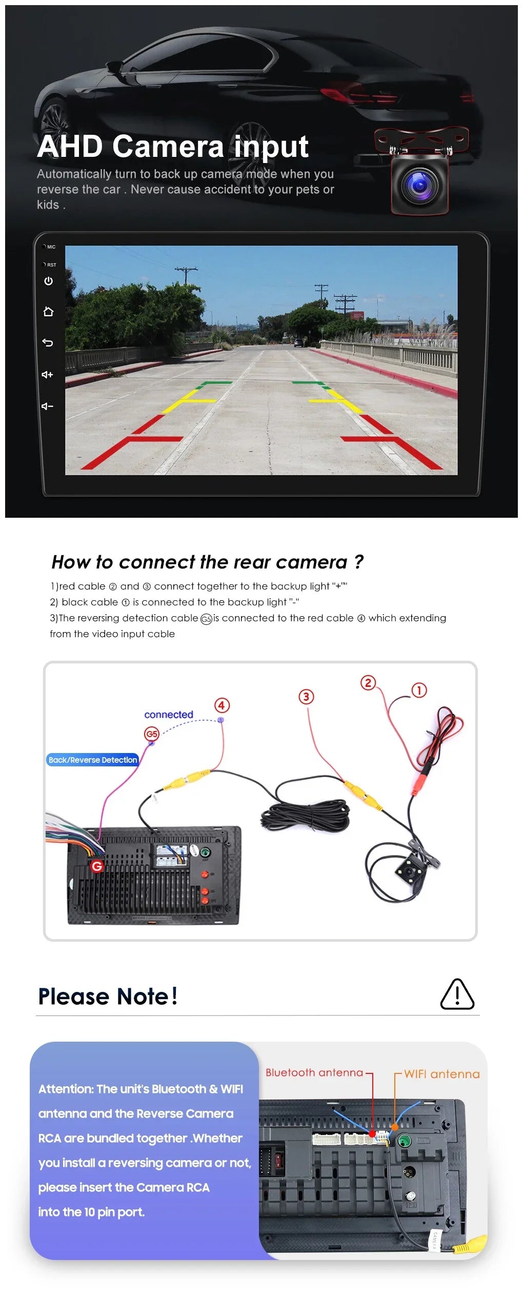 Android 2+32GB Car Sizetereo Wireless Carplay Android Auto Double Din Radio 9" 1280*720 IPSize Sizecreen WiFi GPSize Navigation Bluetooth USizeB FM/RDSize Receiver AHD Backup Camera