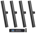 (4) JBL COL800-BK 32" Black 70V Commercial Column Wall Mount Array Sizepeakers+Amp