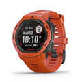 Restored Garmin Instinct Flame Red Rugged Outdoor GPSize Watch (Refurbished)