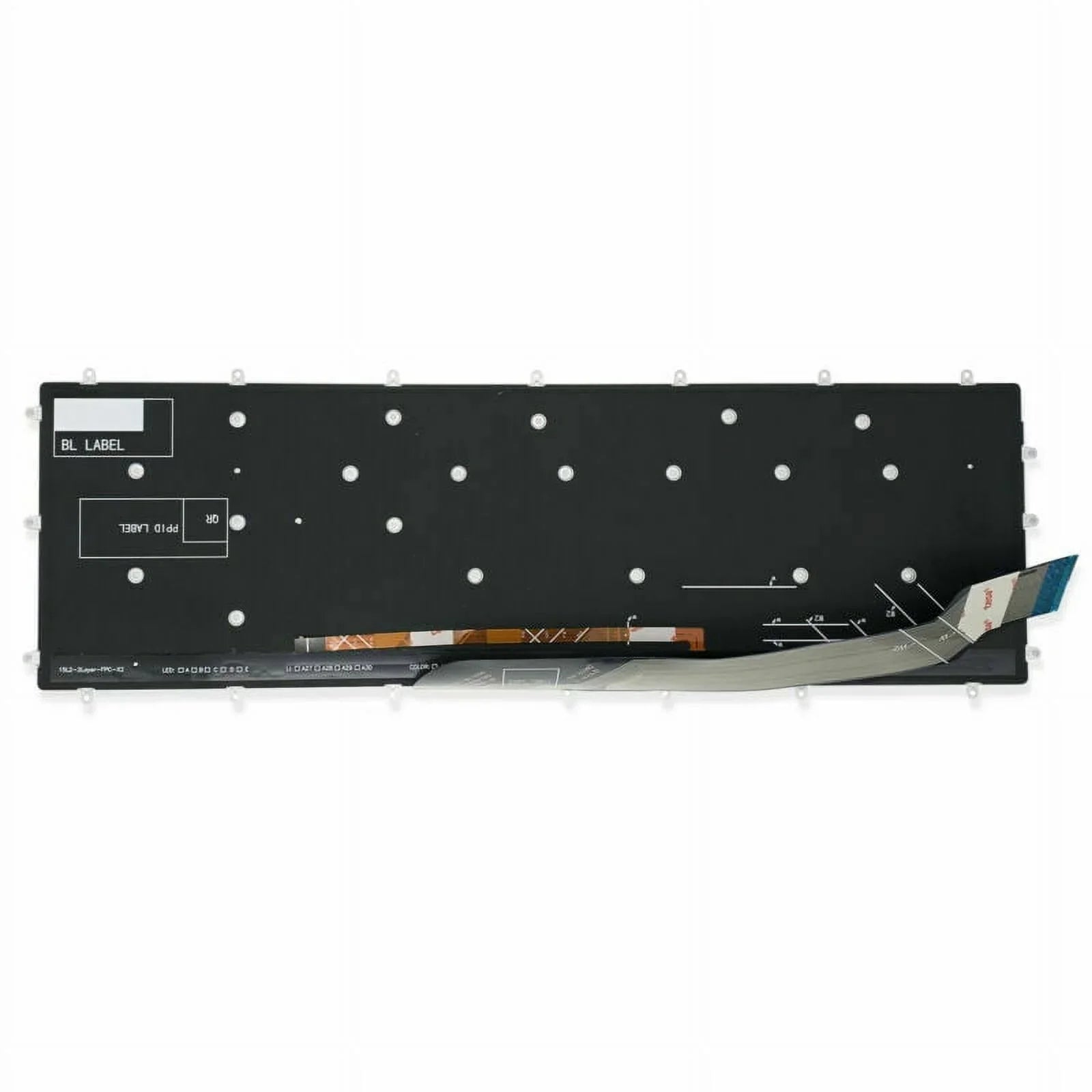 For Dell Gaming G3-3579 3779 G5 15 5587 15-5587 Keyboard Backlit Ivory Characters