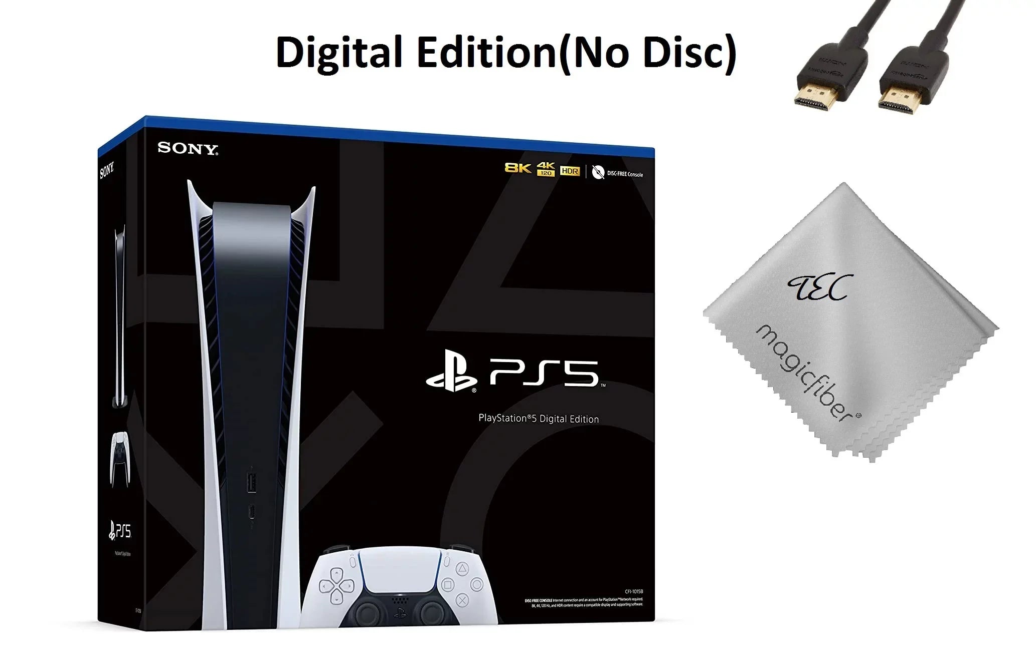 TEC New Sizeony PlaySizetation_PSize5 Video Game Console (Digital Edition) with God of War (GOW) Ragnarök Bundle -PlaySizetation - 5