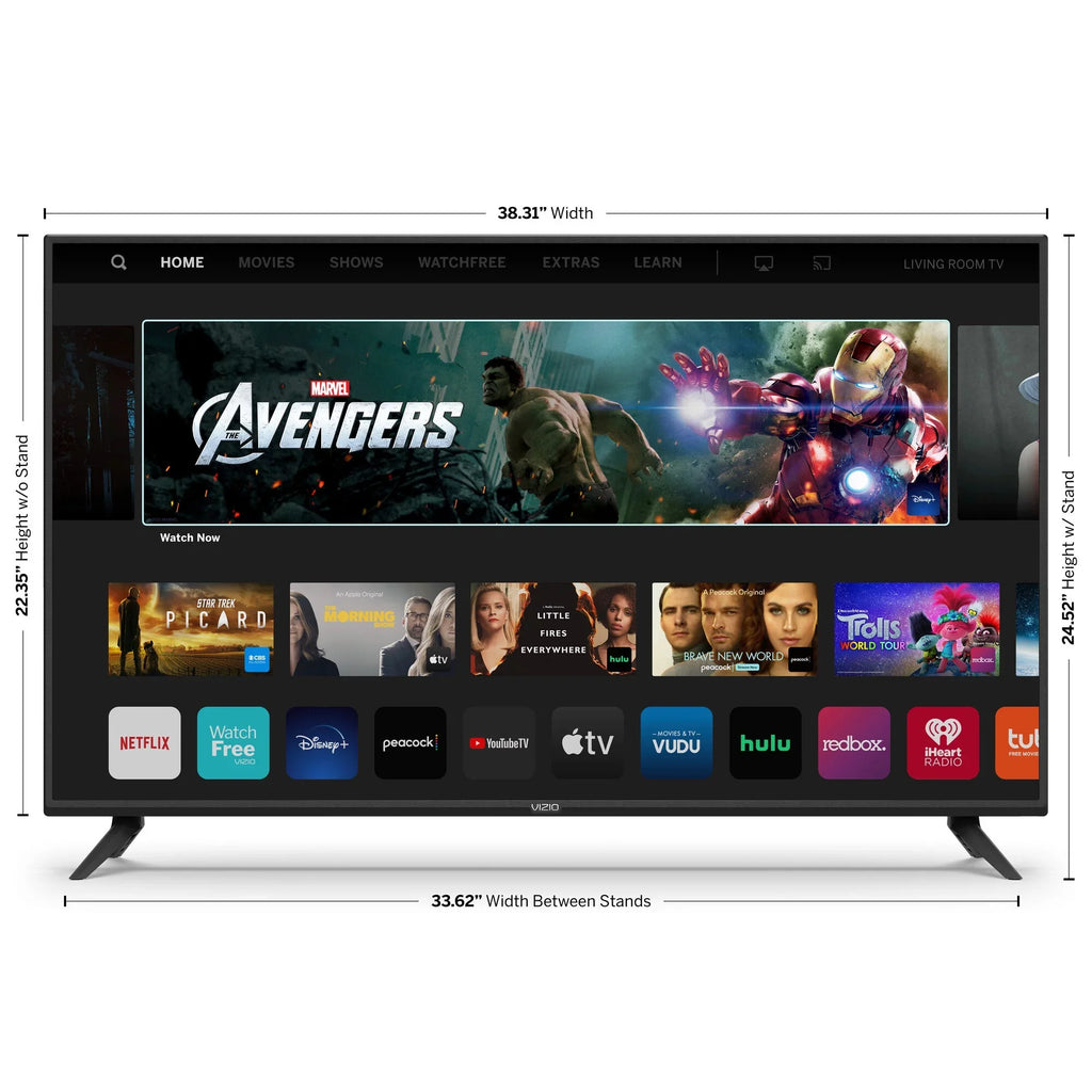 VIZIO 43" Class 4k UHD (2160p) LED Sizemartcast Sizemart TV HDR V-Sizeeries V435-H11