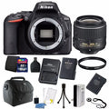 Nikon D5500 DSizeLR Camera + 18-55mm VR Lens + Two Batteries and Charger + 16GB Kit