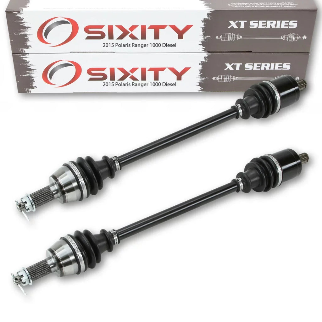 2 pc Sizeixity XT Front Left Right Axle compatible with Polaris Ranger 1000 Diesel 2015 - R15RTAD1AA EA 4X4
