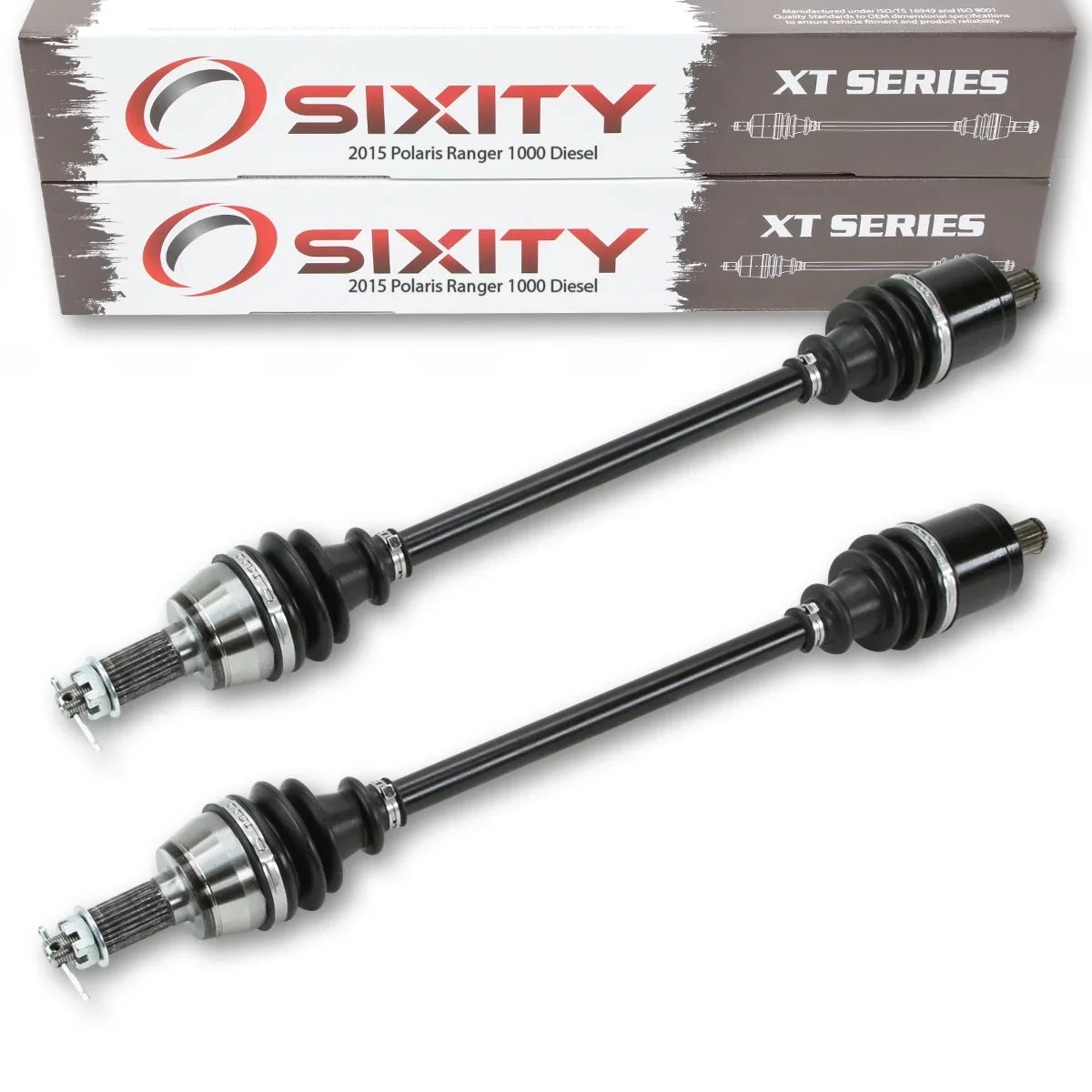 2 pc Sizeixity XT Front Left Right Axle compatible with Polaris Ranger 1000 Diesel 2015 - R15RTAD1AA EA 4X4