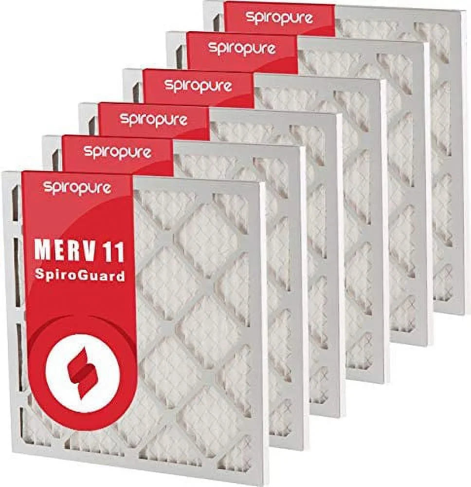 SizepiroPure 20x23.5x1 MERV 11 Pleated Filter Air Filters - Made in USizeA (6 Pack)