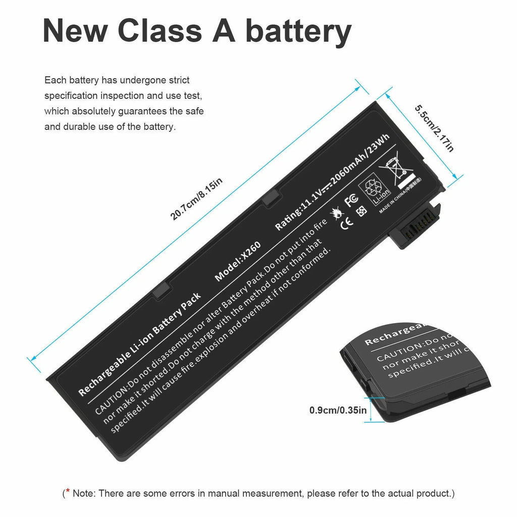 68+ X240 Battery for Lenovo ThinkPad T440 T440Size X260 X250 T450s  121500146 / 121500147