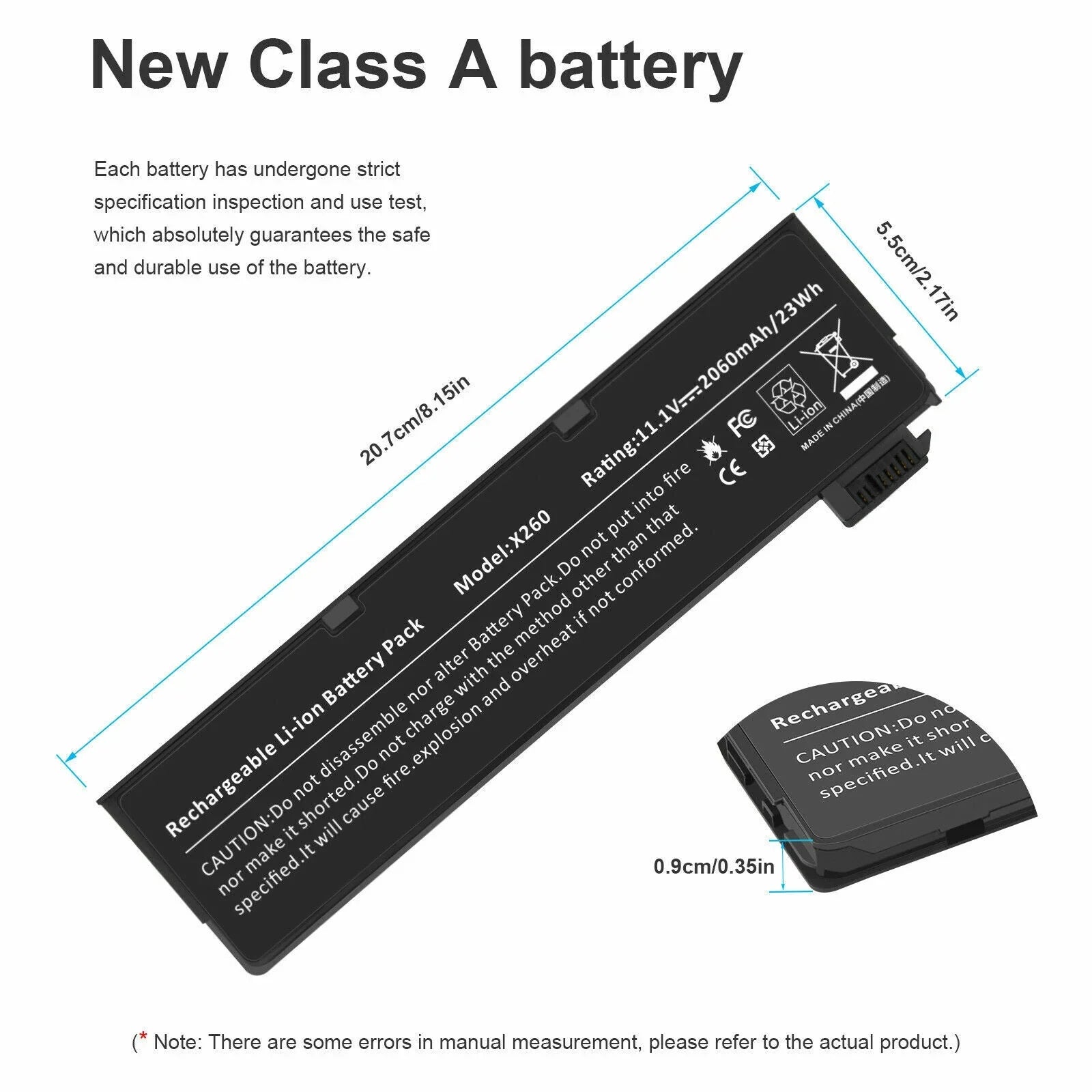 68+ X240 Battery for Lenovo ThinkPad T440 T440Size X260 X250 T450s  121500146 / 121500147