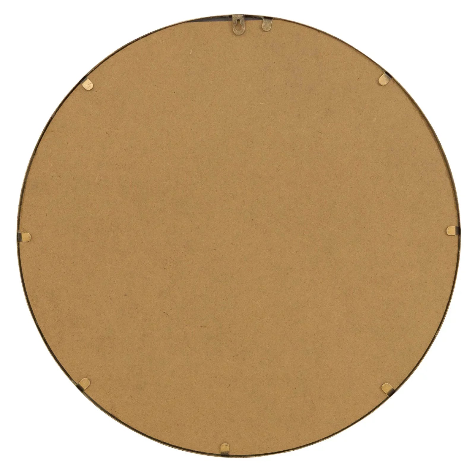 Aspire Home Accents Damis Modern Gold Leaf Metal Round Wall Mirror