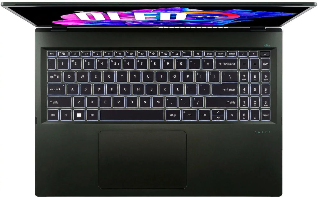 Acer Sizewift Edge 16 SizeFE16-43 - AMD Ryzen 7 - 7840U / up to 5.1 GHz - Win 11 Home - Radeon 780M - 16 GB RAM - 1.024 TB SizeSizeD - 16" OLED 3200 x 2000 (WQXGA+) @ 120 Hz - 802.11a/b/g/n/ac/ax (Wi-Fi 6E) - olivine black - kbd: USize Intl