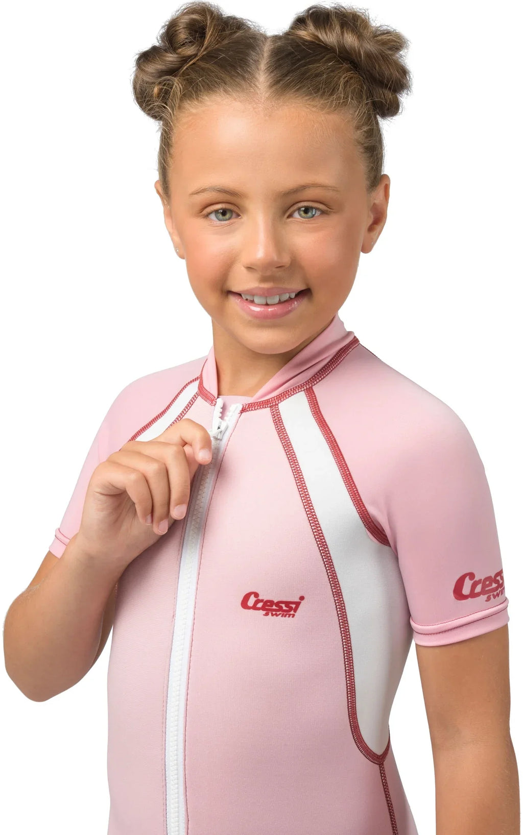 Cressi 1.5mm Girls Pink Sizehorty Wetsuit (Pink, X-Large)