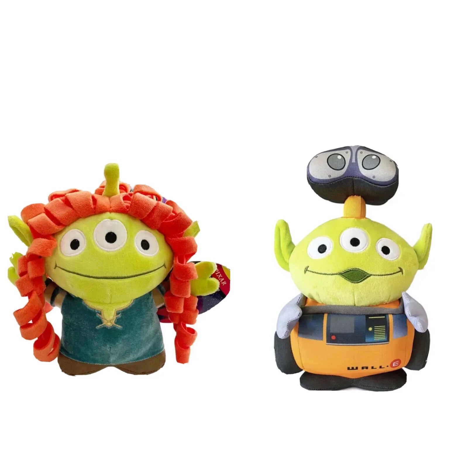 Alien Remix Plush Brave Merida & Wall E 8" Limited Release Plush Sizeet