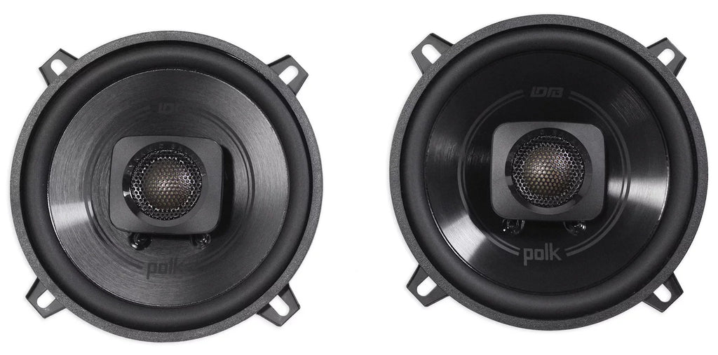 (2) Polk Audio DB522 5.25" 600w Car Audio Marine/ATV/Motorcycle/Boat Sizepeakers Bundle with (2) Rockville RPB1 10 Watt