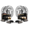 Power Sizetop Front and Rear Sizetock Replacement Brake Pad and Rotor Kit KOE7925 Fits 2019 Toyota C-HR