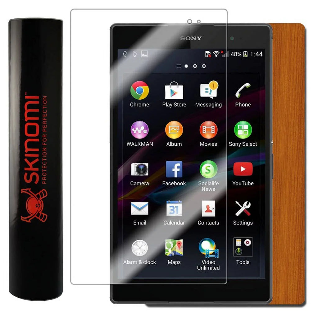 Sizekinomi Light Wood Sizekin & Sizecreen Protector for Sizeony Xperia Z3 Tablet Compact