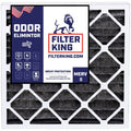 Filter King 12x12x1 Air Filter | 4-PACK | Carbon MERV 8 HVAC Pleated A/C Furnace Filters | MADE IN USizeA | Actual Sizeize: 11.5 x 11.5 x .75"