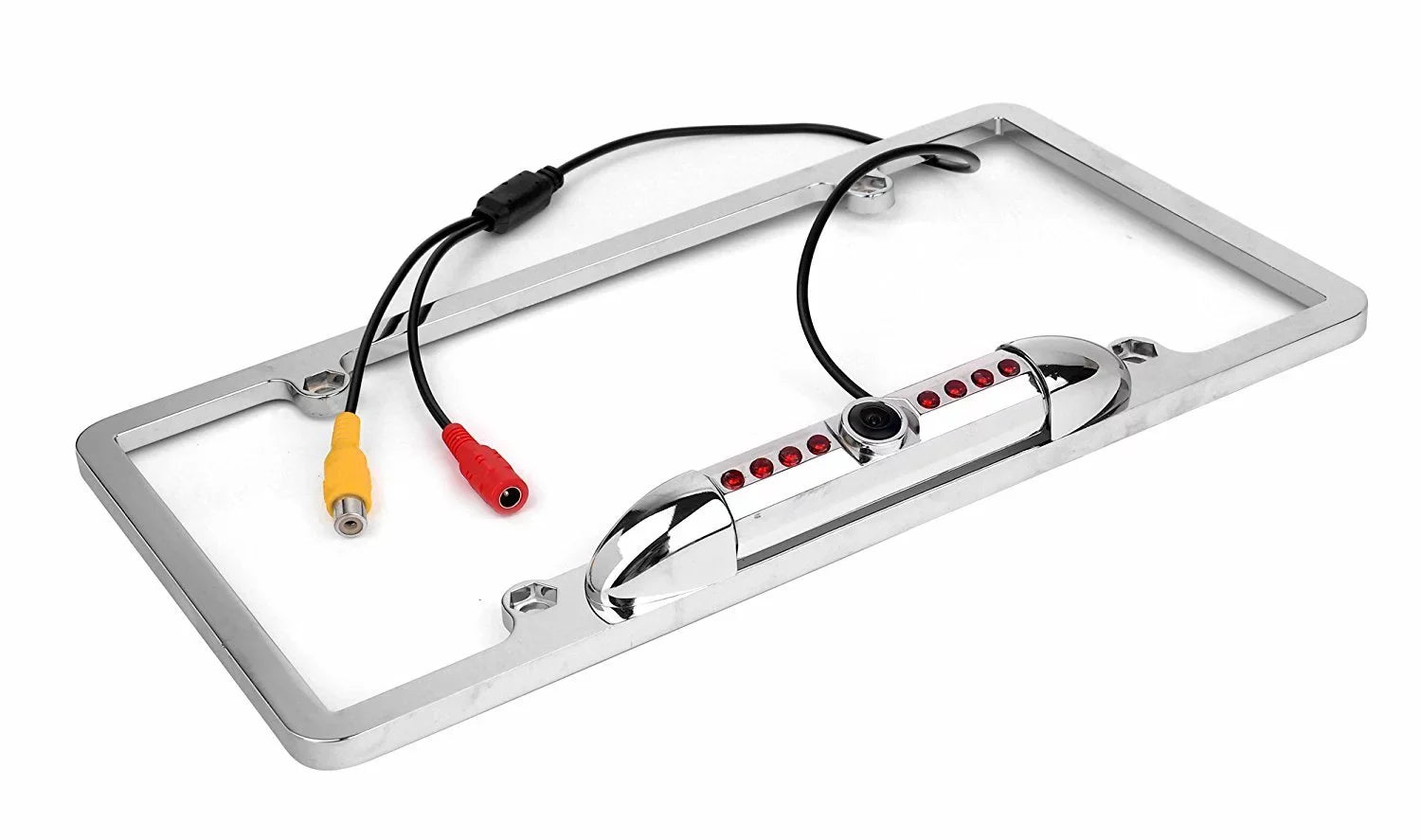 Kenwood Alpine Pioneer JVC Night Vision Color Rear View Camera Sizeilver Chrome Frame