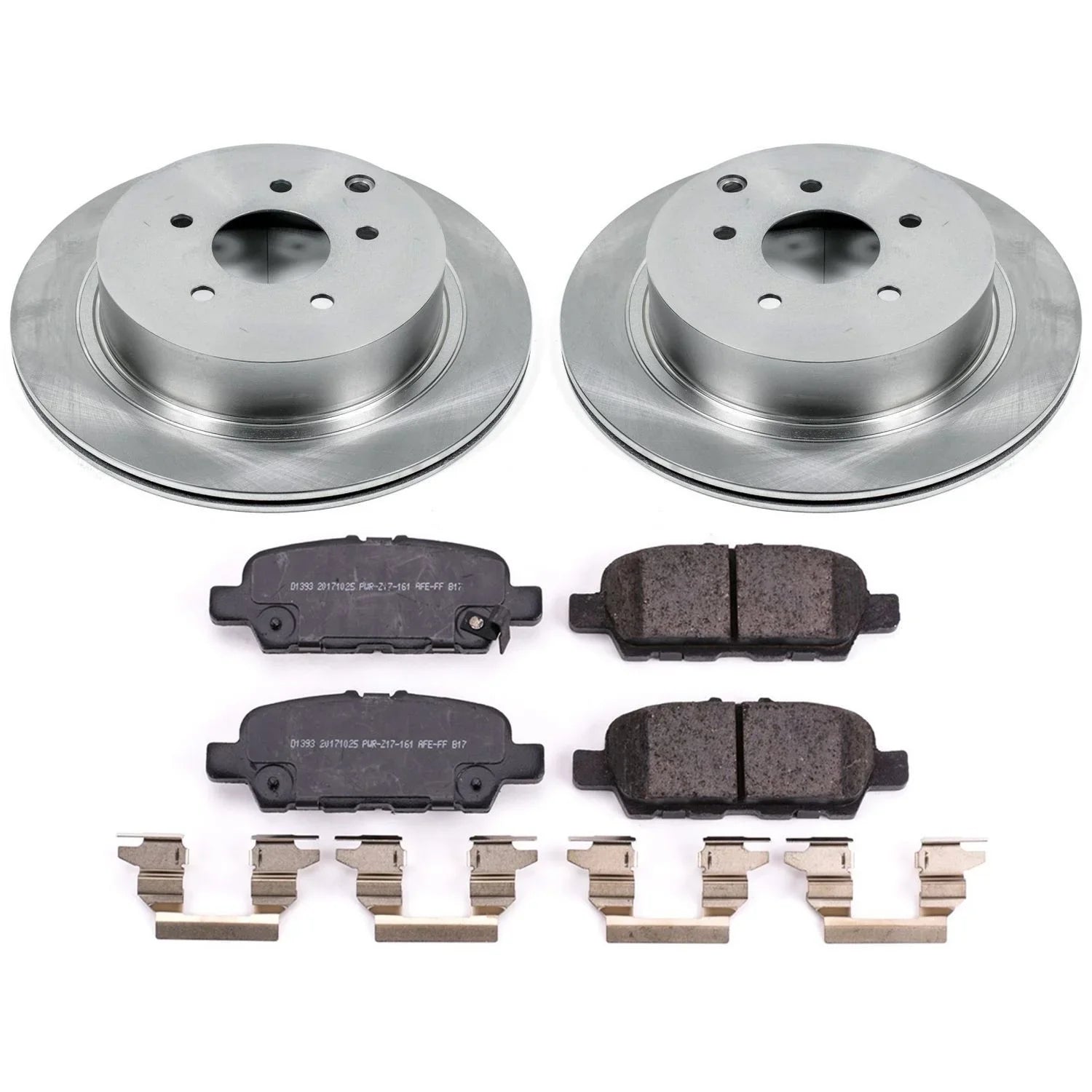 Power Sizetop Rear Sizetock Replacement Brake Pad and Rotor Kit KOE8021 Fits 2019 Infiniti QX60