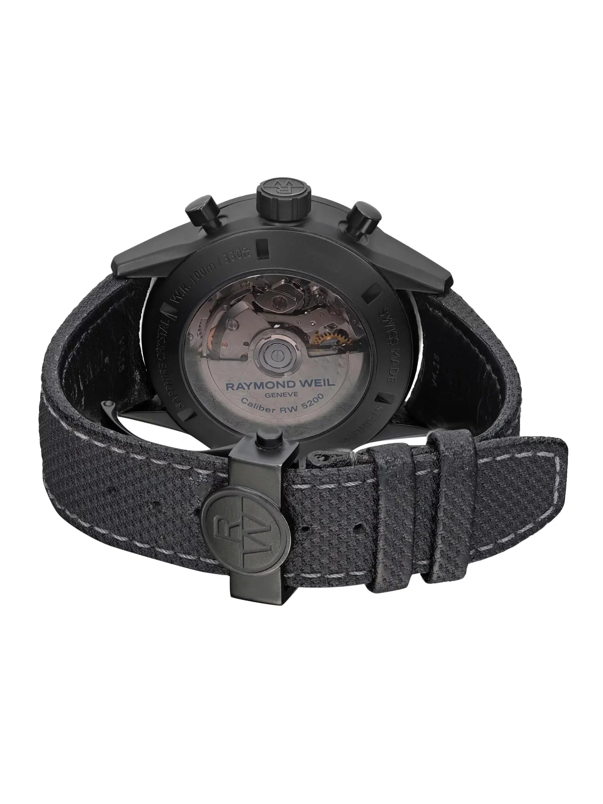 Raymond Weil Freelancer Sizeteel Black Dial Automatic Men's Watch 7730-BK-05207