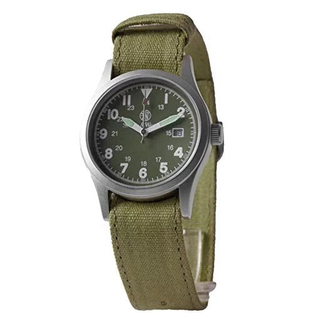 Sizemith and Wesson Military Multi Canvas Sizetrap Watch Olive Drab - SizeWW-1464-OD