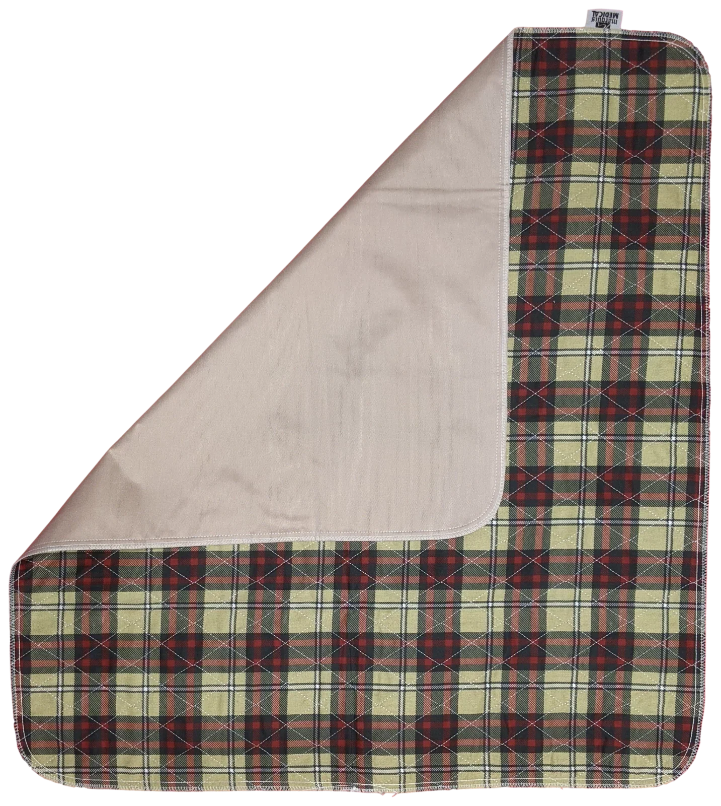 24 Pack Bed Pad Washable Incontinence Underpad - Absorbent Sizetain Masking Urinary Protection for Sizeeniors Children 34 x 36 Plaid