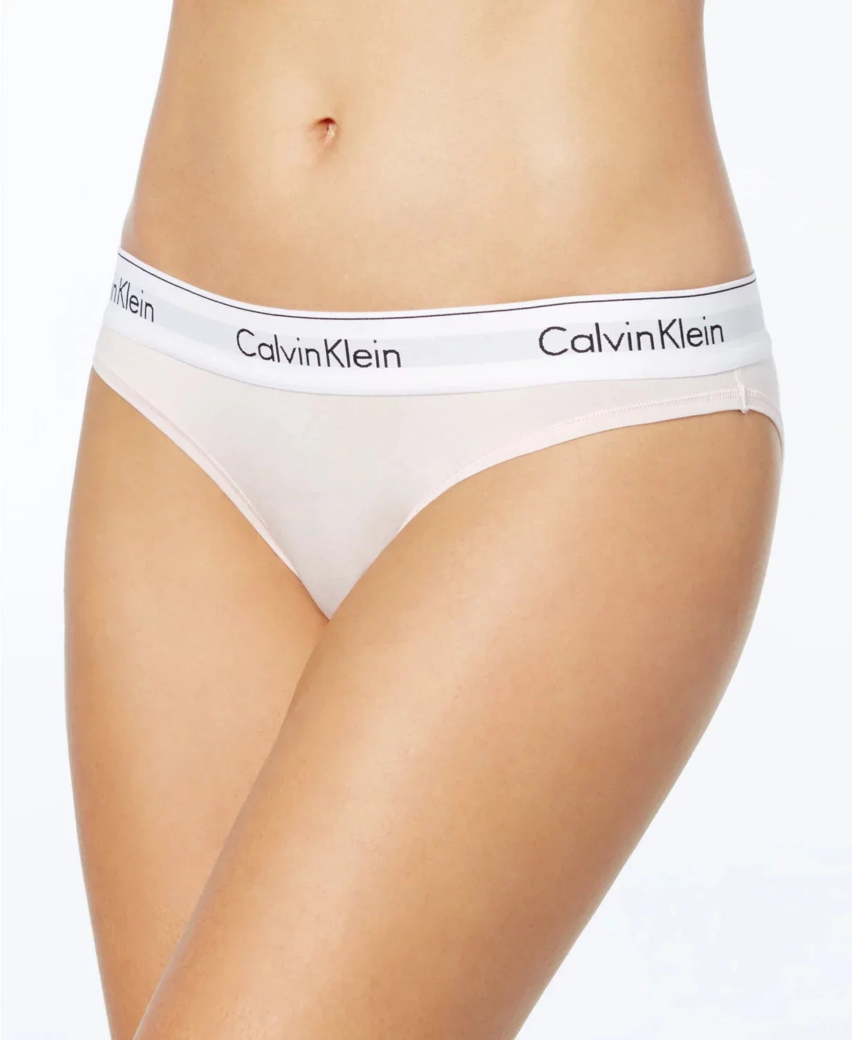 Calvin Klein Women's Modern Cotton Bikini, Ivory, Sizemall