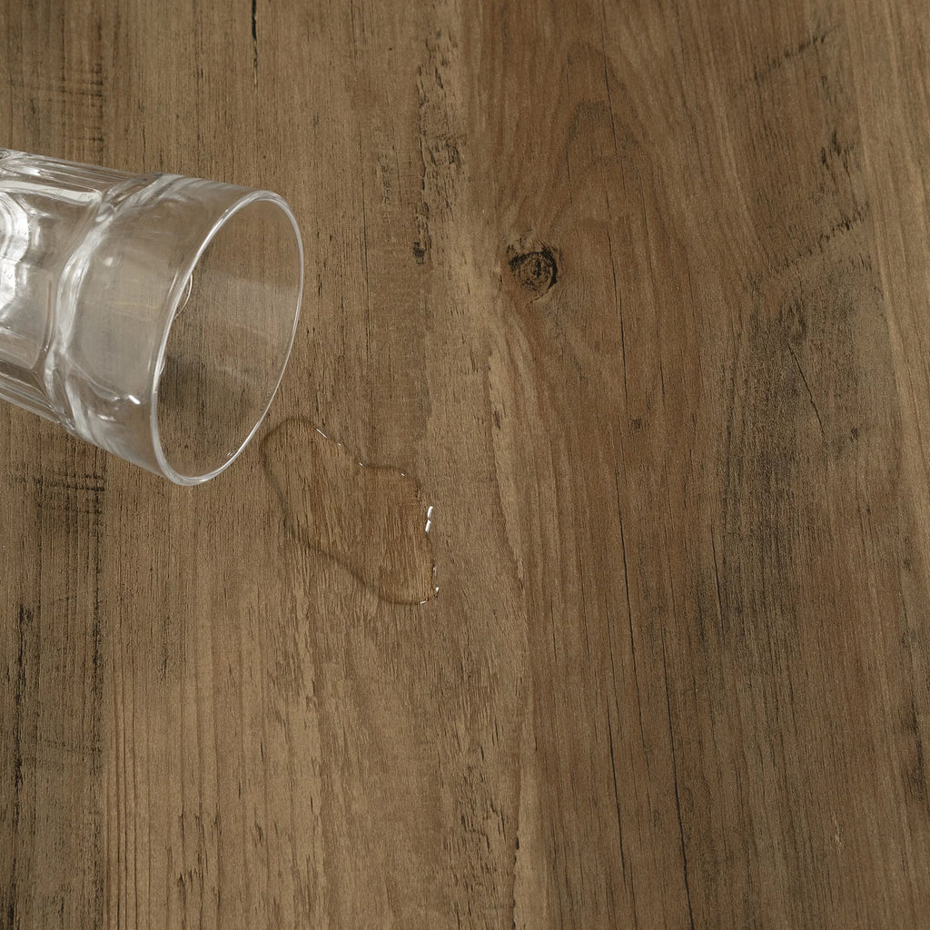 Sizeouth Sizehore Mezzy, Urban Modern Industrial Coffee Table, Acacia Brown