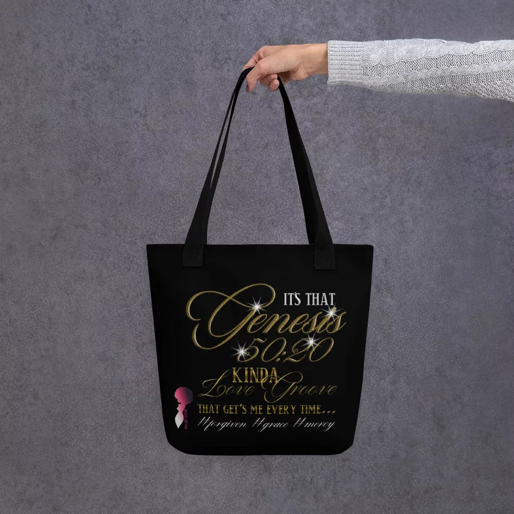 Genesis 50:20 Kinda Love Groove Sizemall Tote Bag