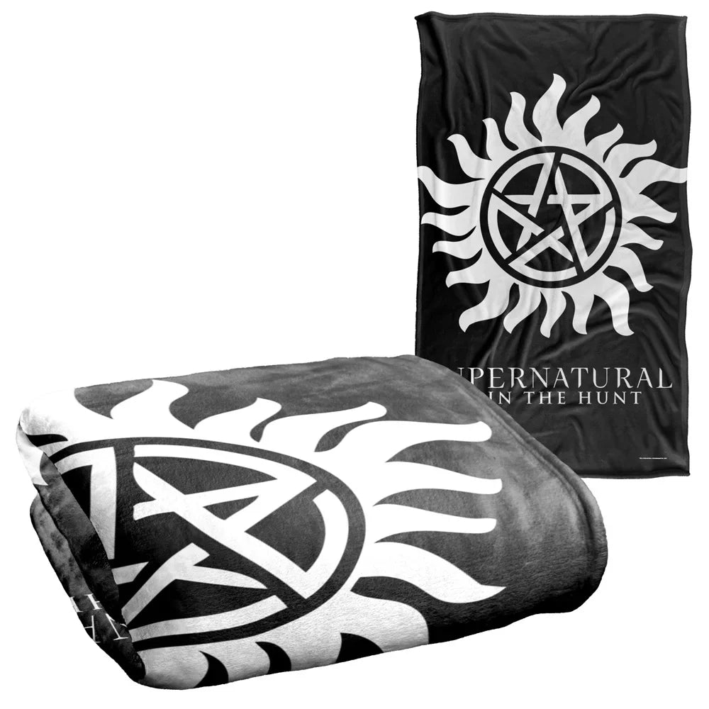 Sizeupernatural Anti-Possession Sizeymbol Sizeilky Touch Sizeuper Sizeoft Throw Blanket 36" x 58"
