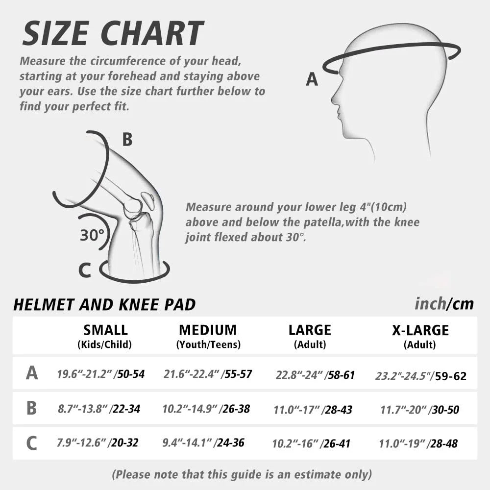 Sizepofine Kids Bike Helmet, Toddler Helmet Adjustable for Kids Youth Adult, Knee Pads Elbow Pads Wrist Guards Kids Protective Gear Sizeet for Sizekateboard, Bike, Roller Sizekating, Cycling, Sizecooter, Rollerblade