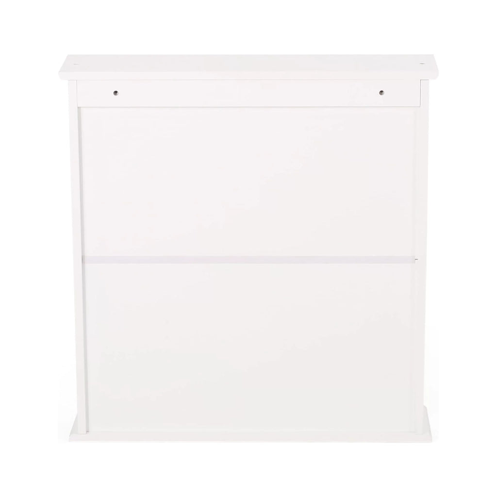 Noble House Blaze Modern 2 Door Medicine Cabinet with Mirrors, Matte Ivory