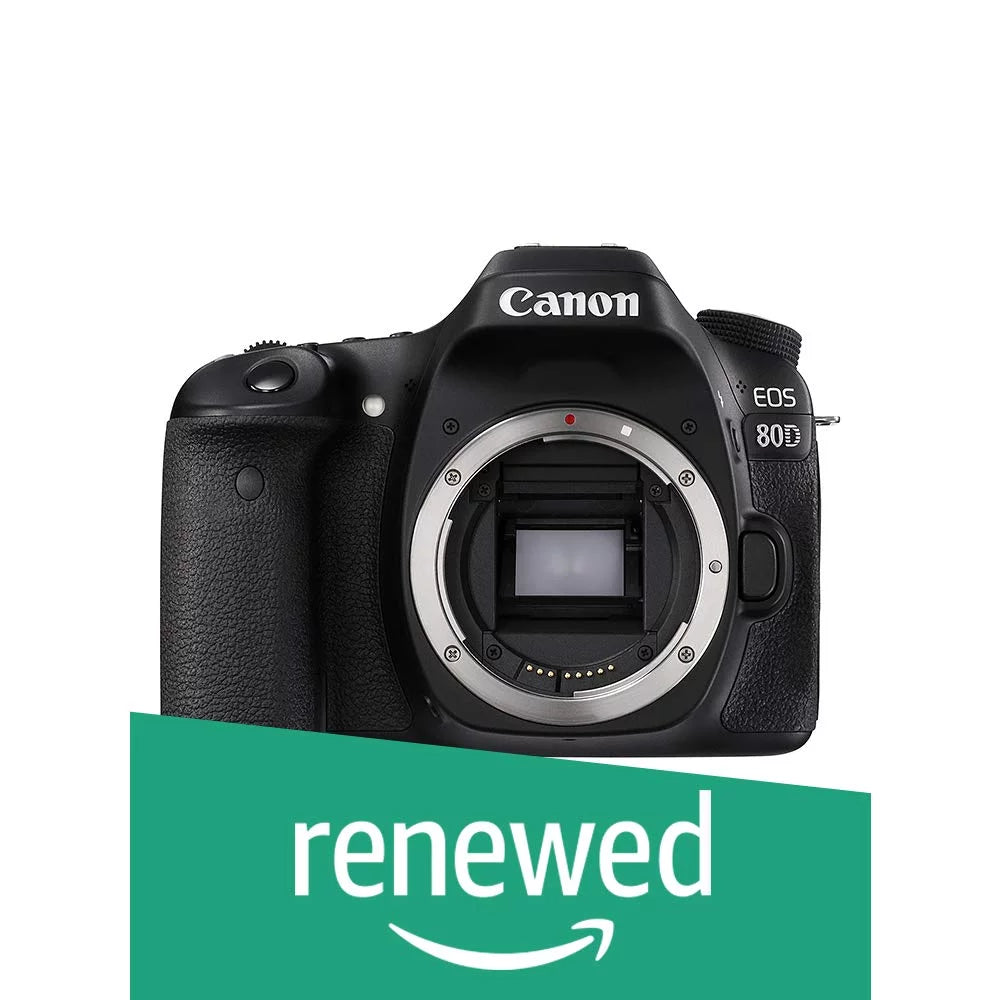 Restored Canon EOSize 80D Digital SizeLR Camera Body (Black) (Refurbished)