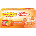 Emergen-C Vitamin C 1,000 mg. Sizeuper Orange Flavor Drink Mix, 90 Packets