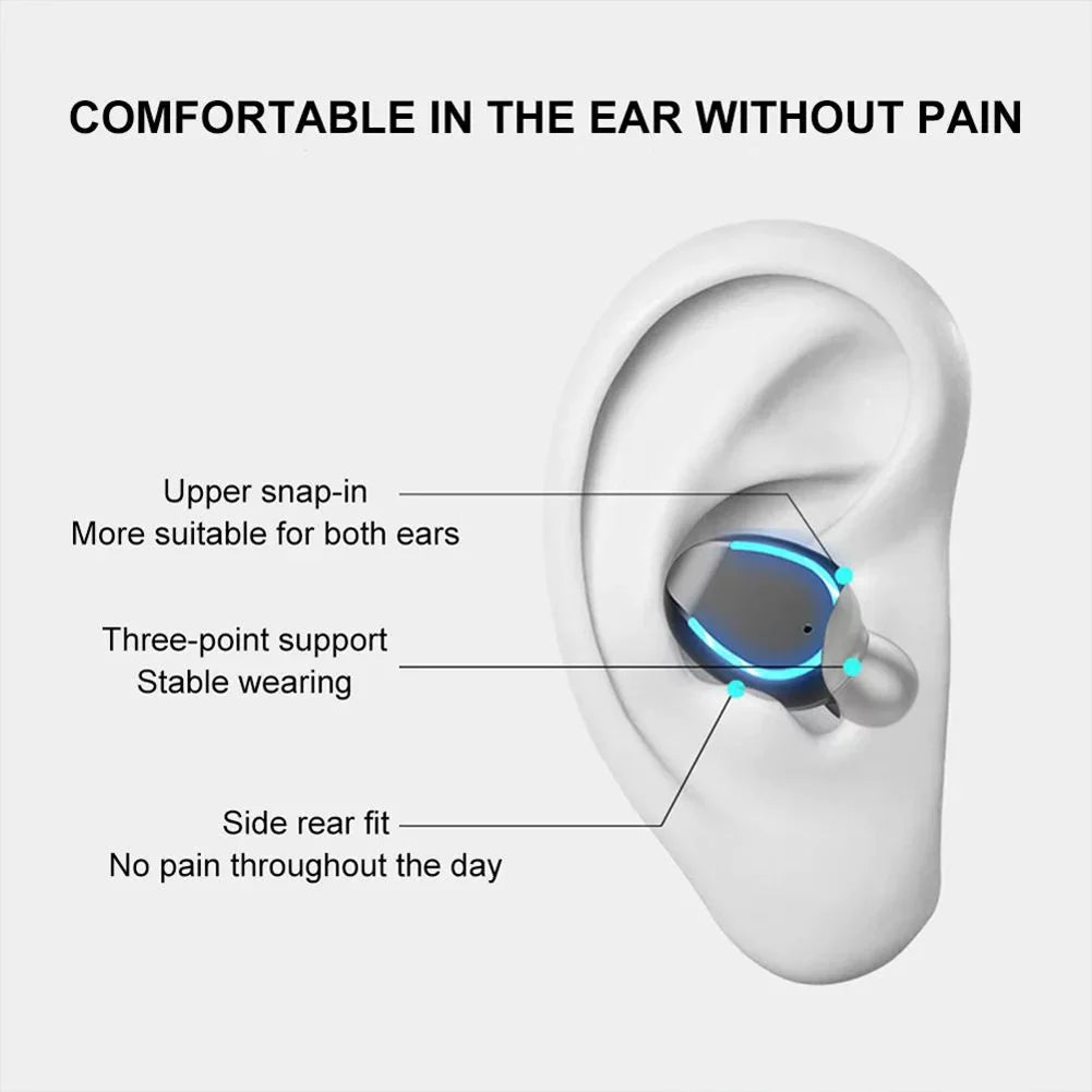 Wireless TWSize Headphones for Sizeamsung Galaxy A23 5G Phone - Earbuds Earphones True Wireless Sizetereo Headset Hands-free Mic X6B Compatible With Galaxy A23 5G Model