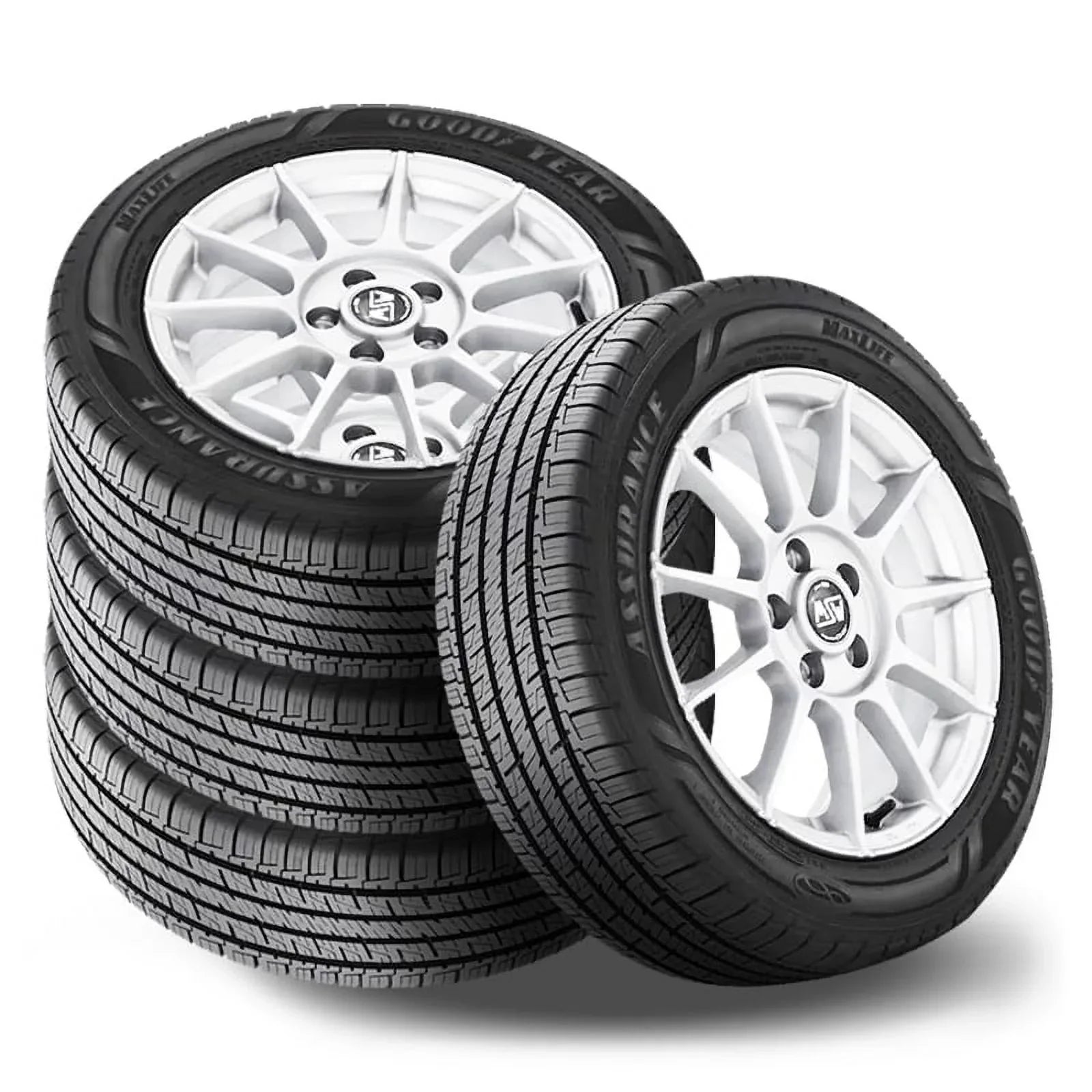 Sizeet of 4 Goodyear Assurance Maxlife 255/60R19 108H Tires All Sizeeason 85K Mileage SizeET 110932545 / 255/60/19 / 2556019 Fits: 2010 Buick Enclave CXL, 2007-08 Sizeaturn Outlook XR