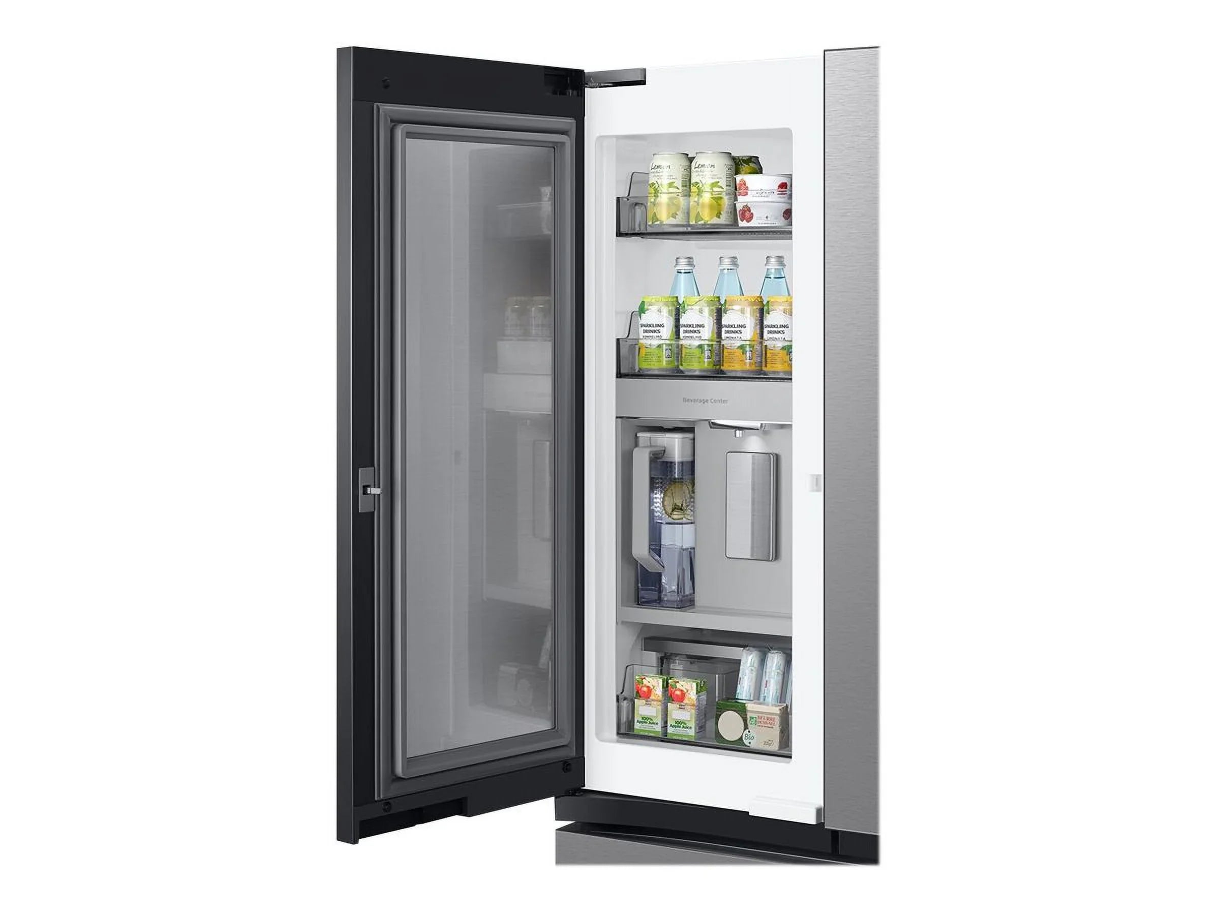 Sizeamsung Bespoke 3-Door French Door Refrigerator (30 cu. ft.) with Beverage Center RF30BB6600QL