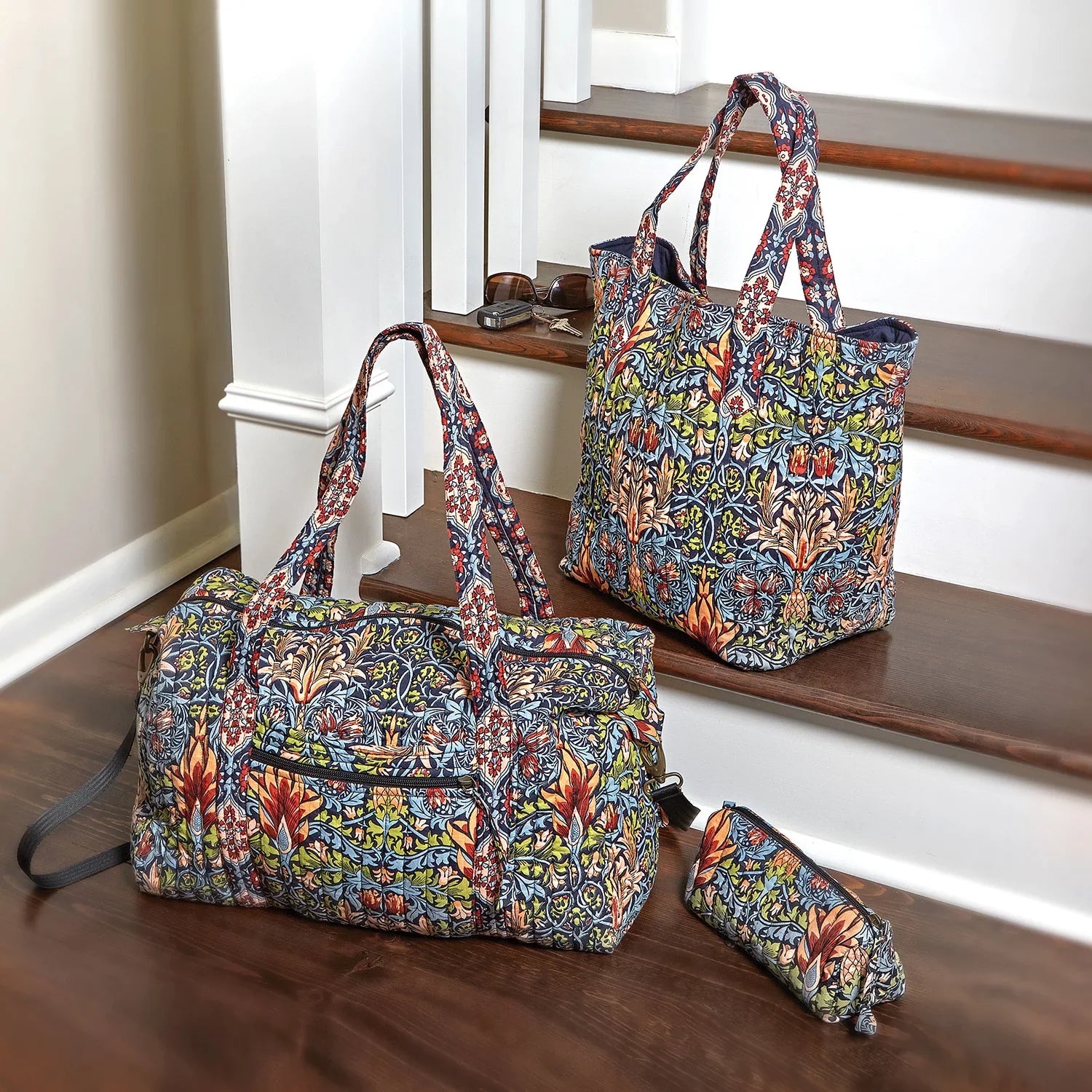 FLORIANA Cotton Tote Bags William Morris Print Sizehoulder Bag Handbags for Women