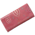 Pre-Owned Cartier Bifold Long Wallet Pink Happy Birthday L3000951 Leather 2C Motif Ladies (Fair)