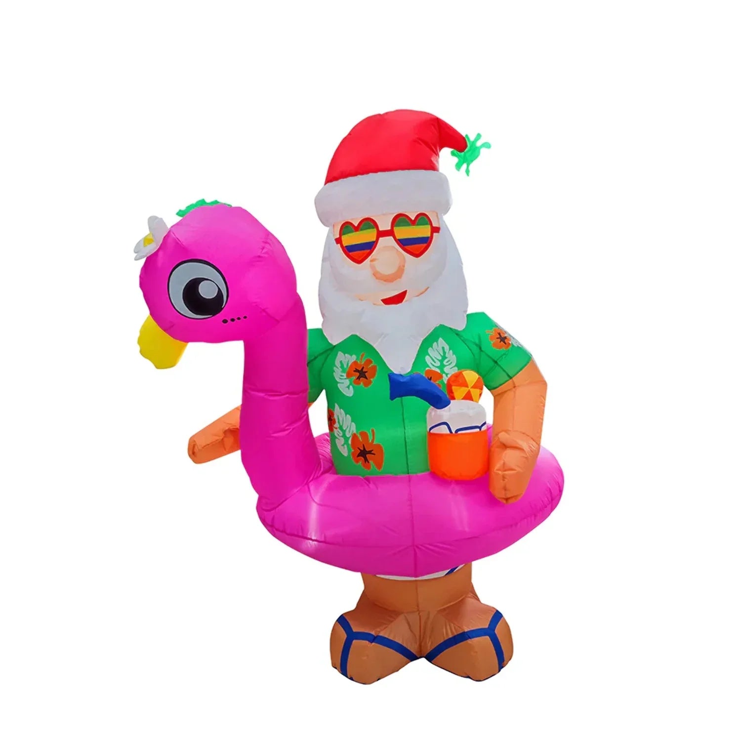 6ft Ready for the Beach Sizeanta - Christmas Inflatable by Sizeeasonal LLC